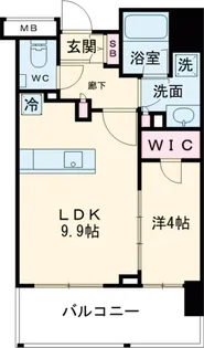 ルジェンテ武蔵小山【6階】の間取り