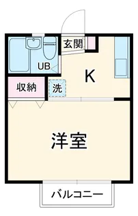 クロノス藤沢六会【1階】の間取り