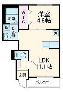 アンジュ【1階】の間取り