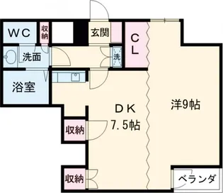 スカイエスタ【7階】の間取り