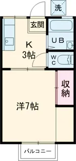 小桜ハイツ1【2階】の間取り