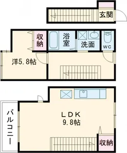 ミハス経堂【2階】の間取り