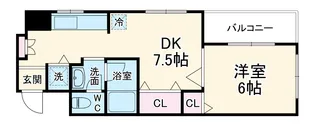 シャトー弁天弐番館【10階】の間取り