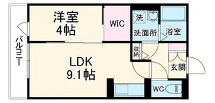 若松町アパート【3階】の間取り
