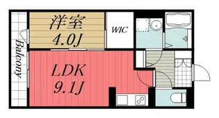 若松町アパート【3階】の間取り