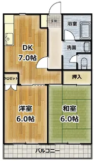 スカイマンション【04020号室】の間取り