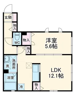 カーサフェリーチェ Casa felice【2階】の間取り