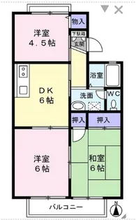 サニーコーポ富士見A【1階】の間取り