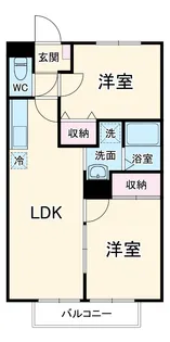 サンガーデン枇杷島【2階】の間取り