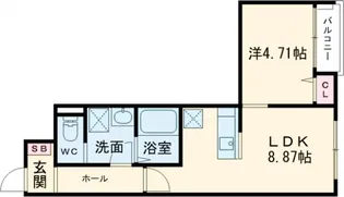 立川セイワレジデンスⅢ【3階】の間取り