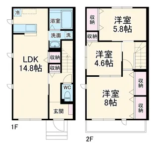 マイオール【1階】の間取り
