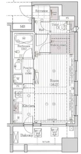 レグラス川崎【405号室】の間取り