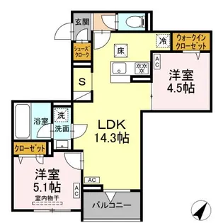 セレスティア東尾久II【1階】の間取り