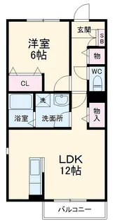 シャルル登戸【3階】の間取り