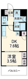 アクシーズタワー川口Ⅷ【7階】の間取り