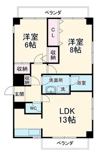 ユニーグレイス【3階】の間取り