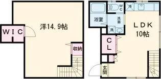 ジュネス赤坂丹後坂【101号室】の間取り