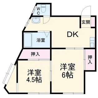 廣田マンション【501号室】の間取り
