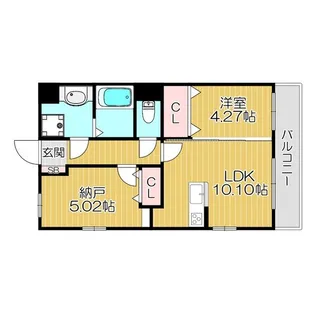 GRAND STEADY 西中島【2階】の間取り