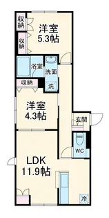 MAISON ASUKA Ⅲ【101号室】の間取り