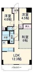 ワコーレ鴻巣Ⅱ【505号室】の間取り