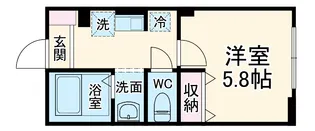 ラフォン一ノ割【1階】の間取り