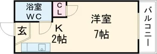 ロイヤルパレス大枝【301号室】の間取り