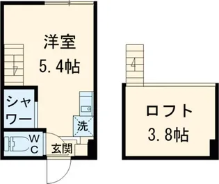ハーモニーテラス豊玉中【203号室】の間取り