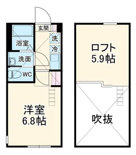 鶴ヶ峰シエル【2階】の間取り