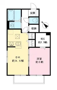 フォレストコート本八幡 参番館【1階】の間取り