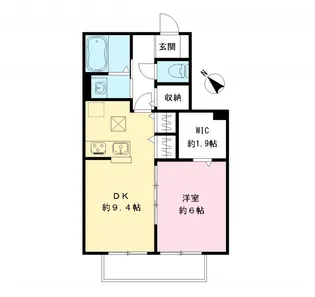 フォレストコート本八幡 参番館【1階】の間取り