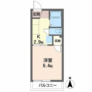 エントピア美合【203号室】の間取り