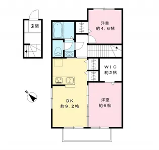 フォレストコート本八幡 参番館【2階】の間取り