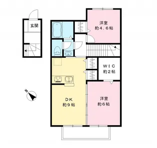 フォレストコート本八幡 参番館【2階】の間取り