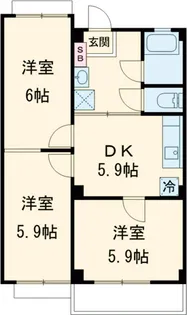 TCRE池袋椎名町【401号室】の間取り