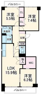 ニューシティ東戸塚南の街壱号館【10階】の間取り
