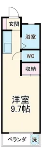 ハイツ島塚【1階】の間取り