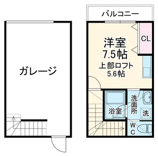 SKガレジオ芝山【D号室】の間取り