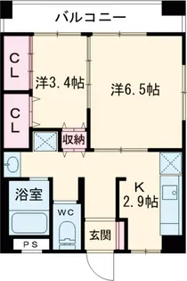 シティ・フラッツ【3階】の間取り