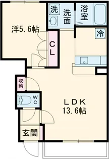 プラム ツリィ【1階】の間取り