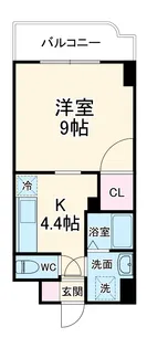 チェリーコート岡野【5階】の間取り