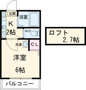 エクセレンス立川【102号室】の間取り