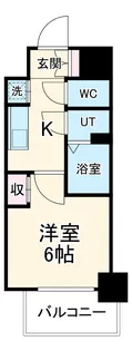 エステート金山【602号室】の間取り