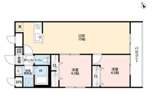 リーブルファイン朝霞幸町【3階】の間取り
