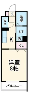 Porta Fortuna【103号室】の間取り