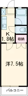 ニューライフ越塚【2階】の間取り