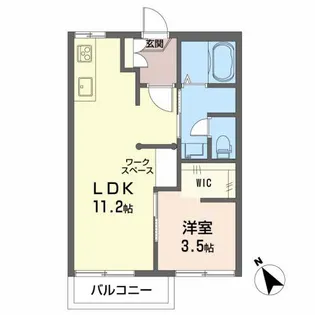 タウニィ神ノ輪C【2階】の間取り
