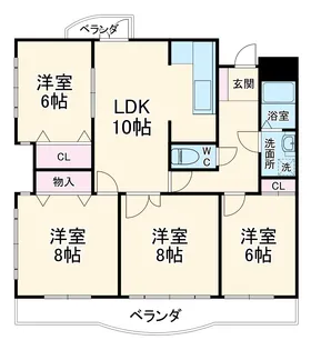 エクセル大森’91【00401号室】の間取り