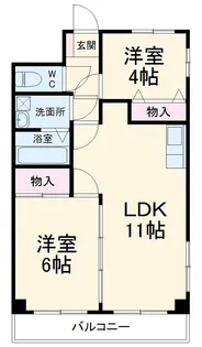 エクセレンス松原【5階】の間取り