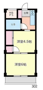 ライトビューティハイツ【2階】の間取り